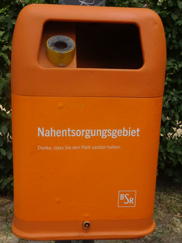 Abfalleimer 'Nahentsorgungsgebiet'