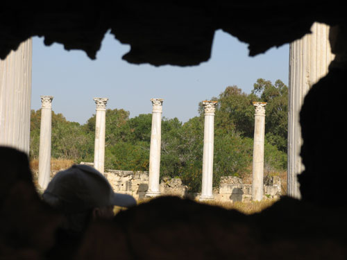 Säulen in Gerash/Jordanien