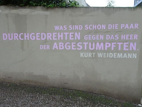 Mauer in Halle/Saale