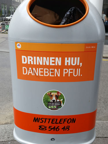 drinnen hui, daneben pfui