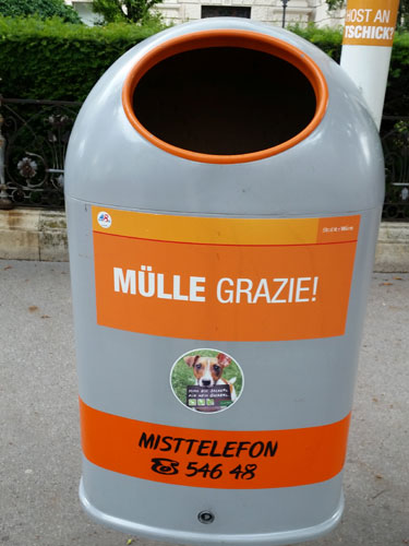 Mülle grazie! Host an Tschick?