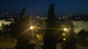 Jerusalem bei Nacht - in friedlicher Zeit
